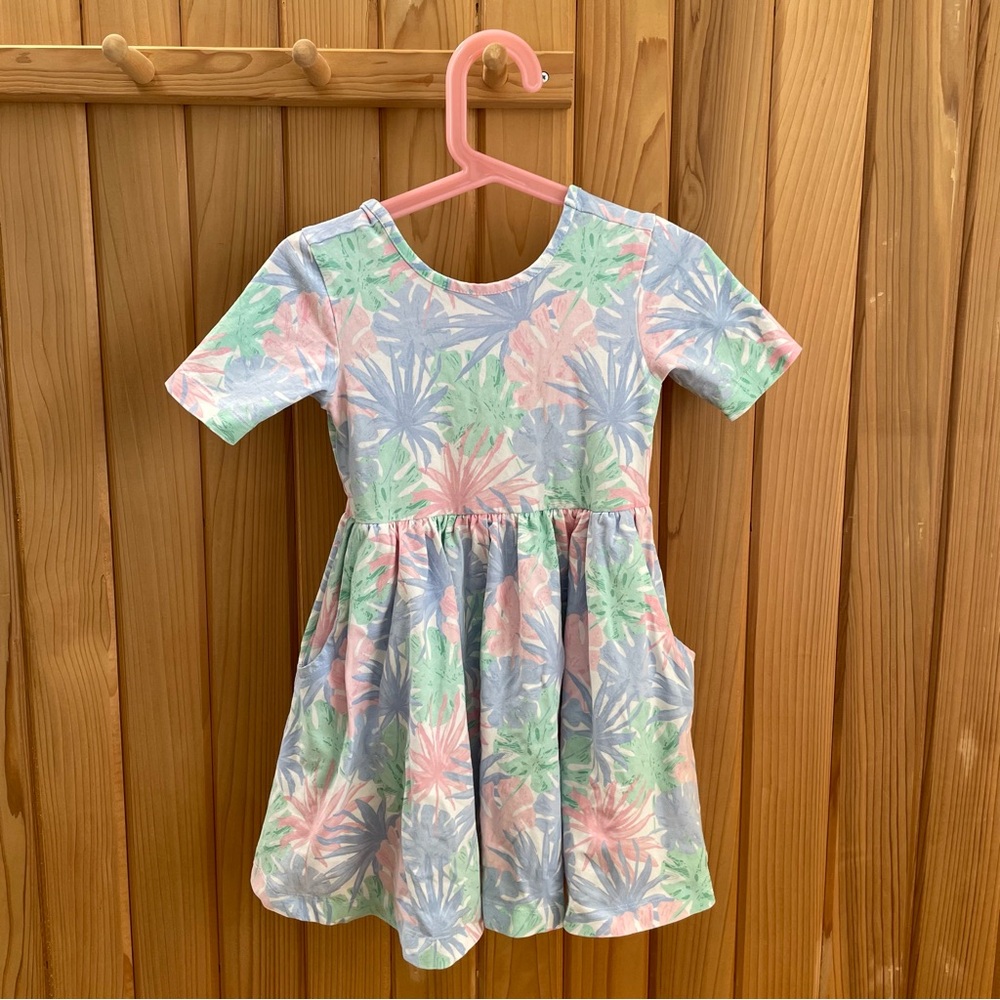 Girls dress, Ruffle Butts, floral pattern size 5